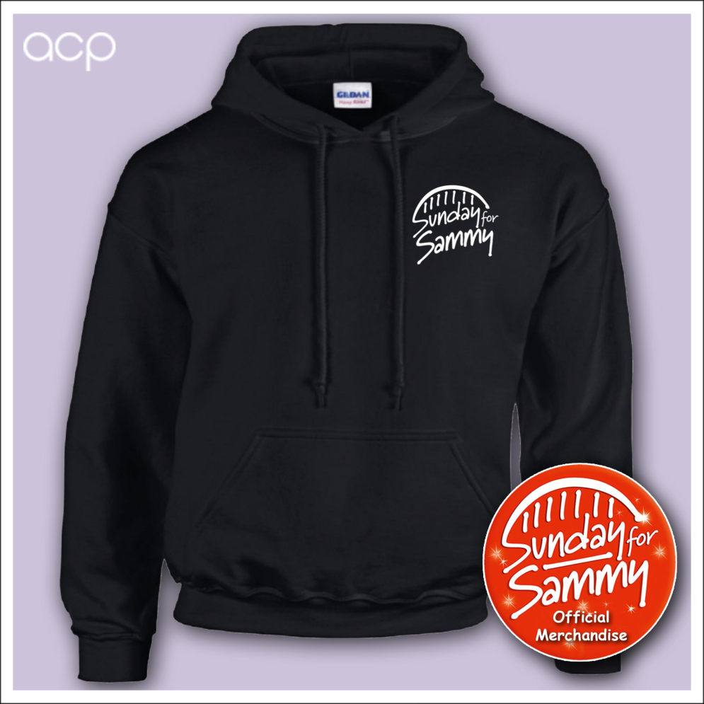 Embroidered Hoodie Black