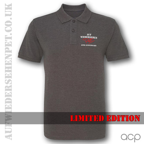 40th Anniversary Polo Shirt  - Charcoal