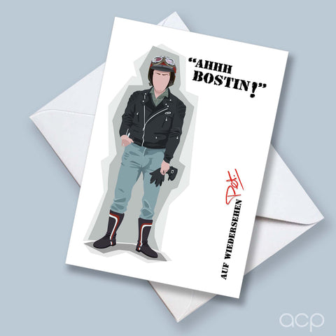 Barry Greeting Card; “Ahhh, Bostin!”