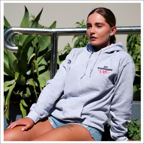 Embroidered Logo Hoodie - Grey